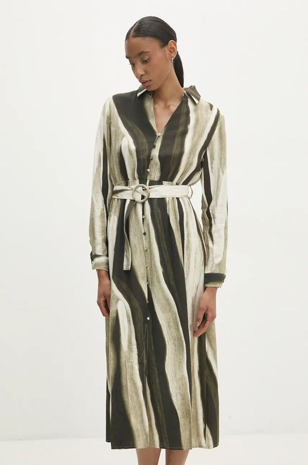 Answear Lab Obleka Answear Lab zelena barva