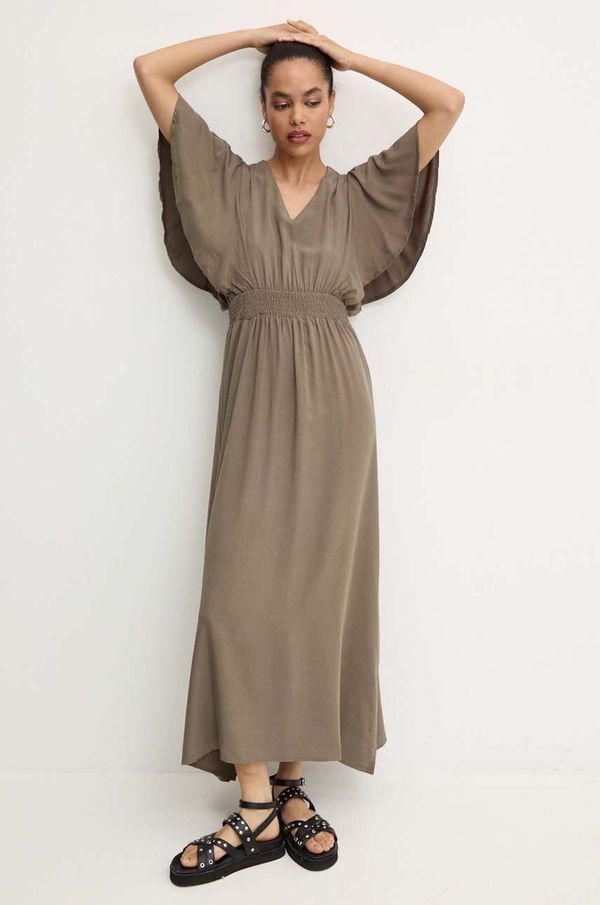 Answear Lab Obleka Answear Lab zelena barva