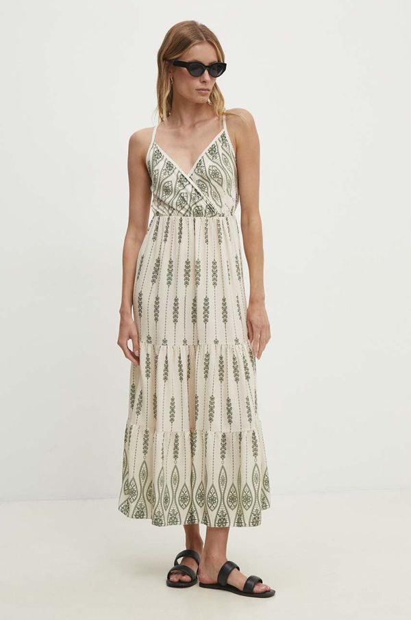 Answear Lab Obleka Answear Lab zelena barva