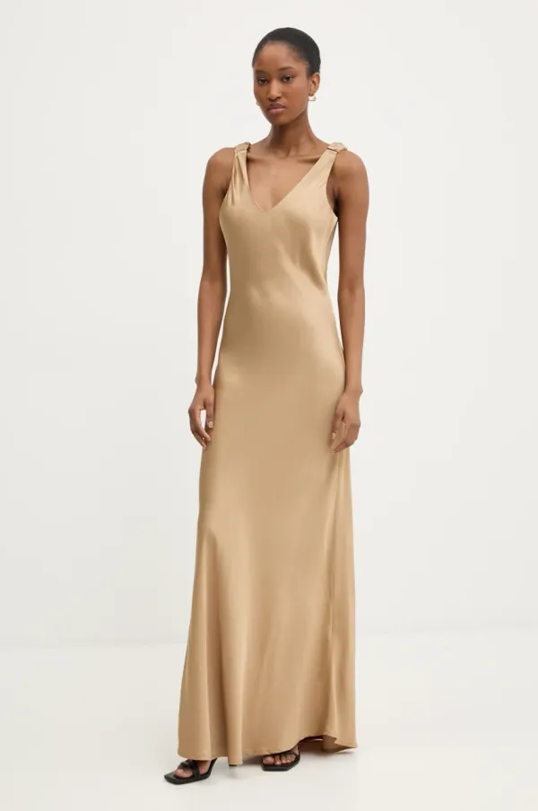 Answear Lab Obleka Answear Lab zlata barva