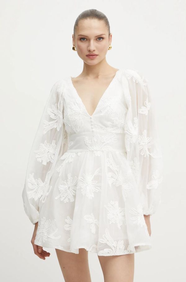 Bardot Obleka Bardot bež barva, 58475DB5