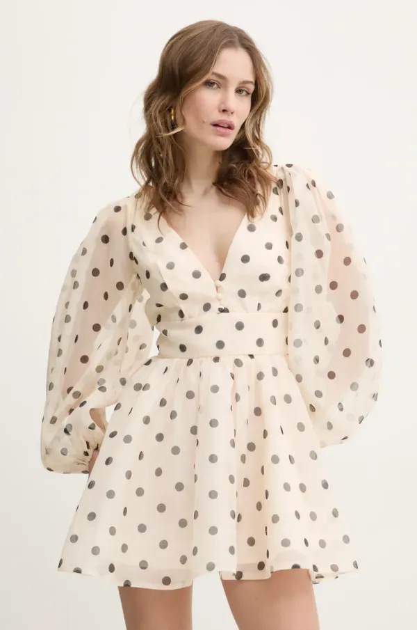 Bardot Obleka Bardot bež barva, 58475DB7