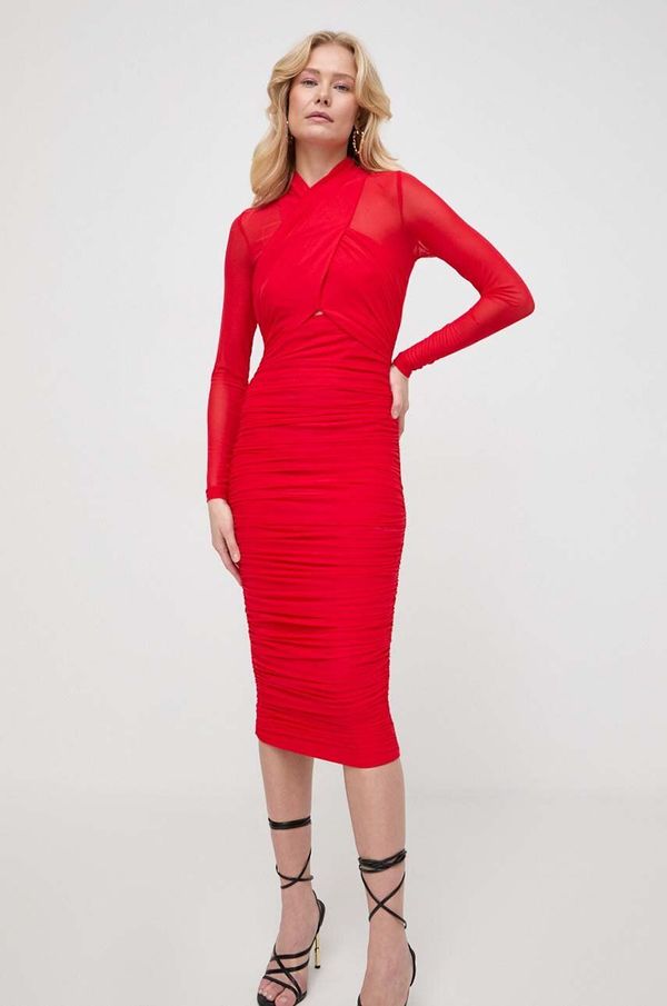 Bardot Obleka Bardot rdeča barva