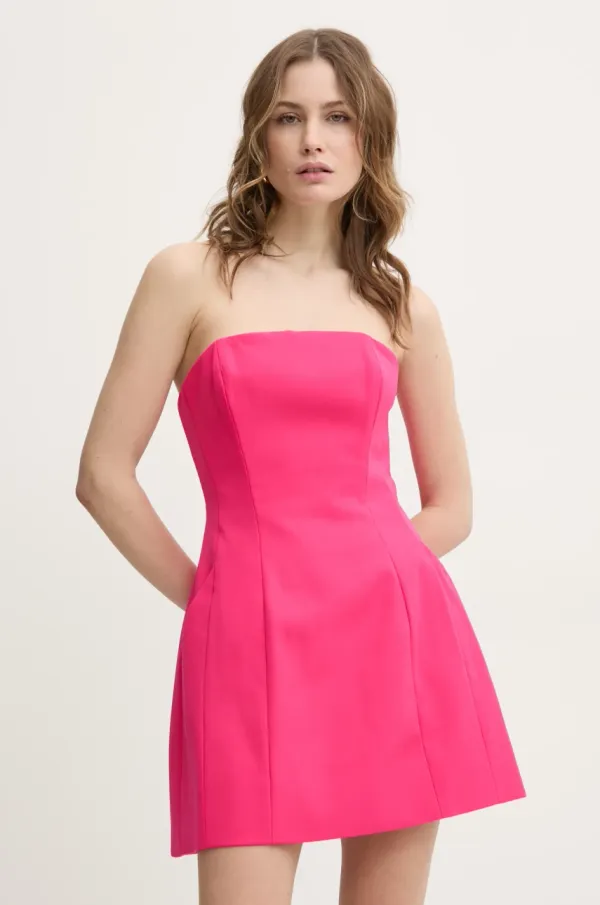 Bardot Obleka Bardot roza barva, 59333DB4