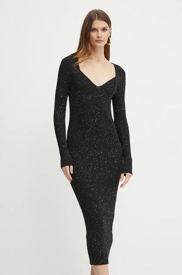 BOSS Obleka BOSS črna barva, 50523745