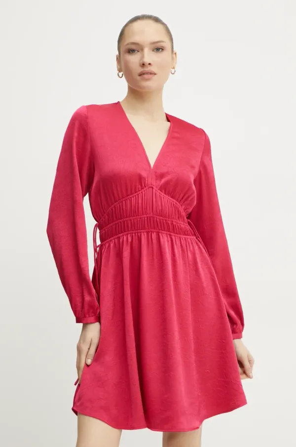 BOSS Orange Obleka BOSS Orange roza barva, 50542146