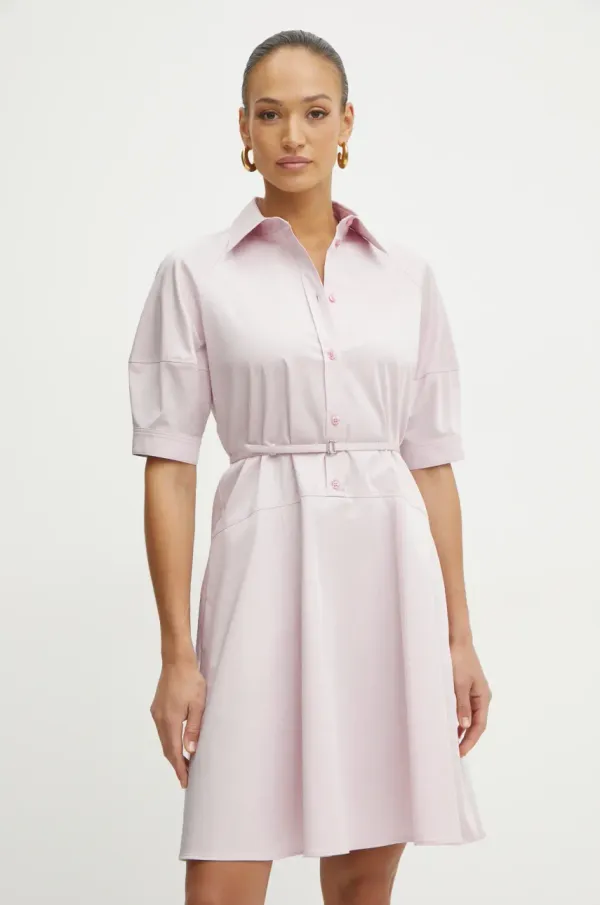 BOSS Obleka BOSS roza barva, 50537388