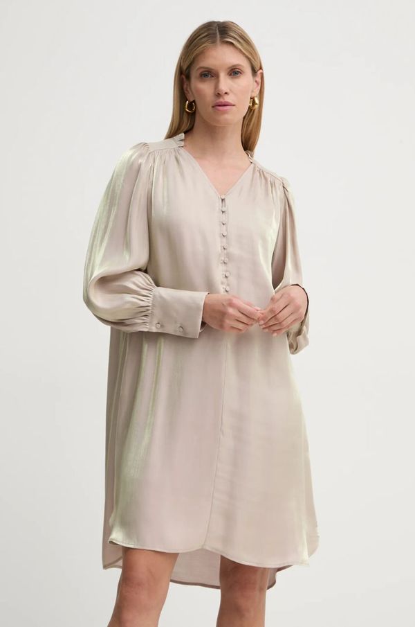 Bruuns Bazaar Obleka Bruuns Bazaar bež barva, BBW4230