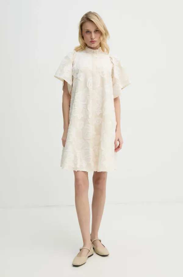 Bruuns Bazaar Obleka Bruuns Bazaar bež barva, BBW4582