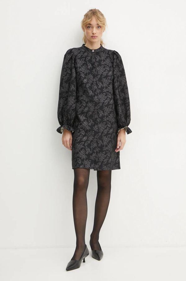 Bruuns Bazaar Obleka Bruuns Bazaar črna barva, BBW4238