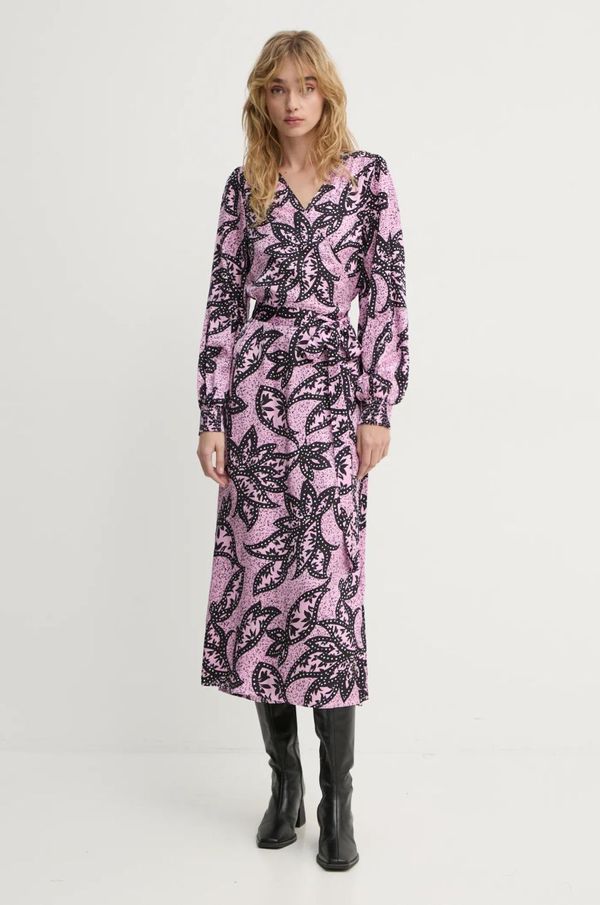 Bruuns Bazaar Obleka Bruuns Bazaar roza barva, BBW4260