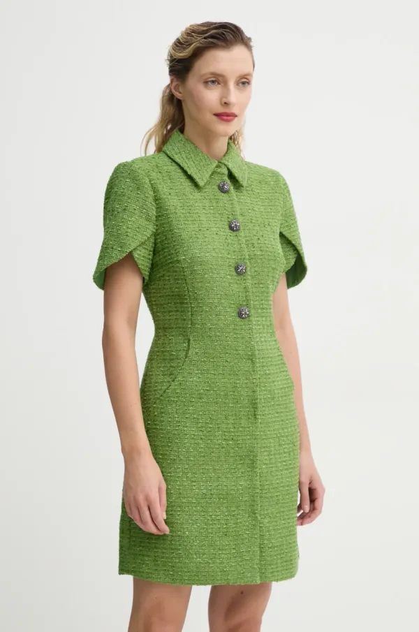 Bruuns Bazaar Obleka Bruuns Bazaar zelena barva, BBW4431