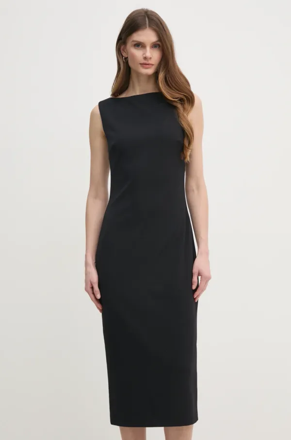 Calvin Klein Obleka Calvin Klein črna barva, K20K208140