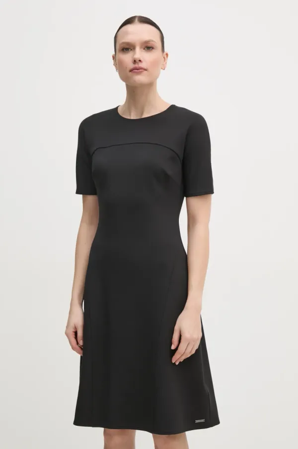 Calvin Klein Obleka Calvin Klein črna barva, K20K208151