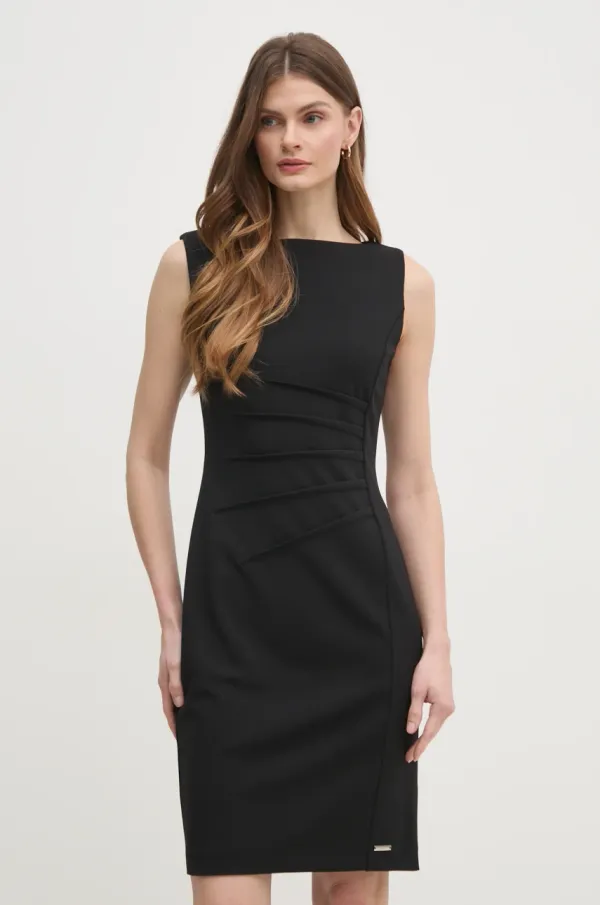 Calvin Klein Obleka Calvin Klein črna barva, K20K208433