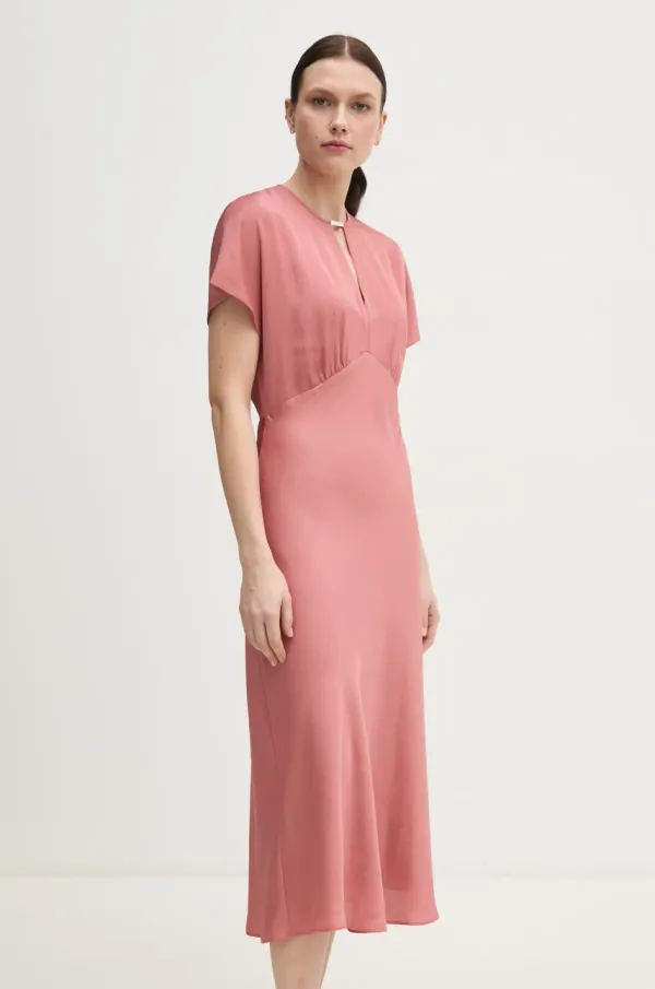 Calvin Klein Obleka Calvin Klein oranžna barva, K20K208144