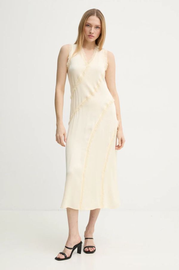 Day Birger et Mikkelsen Obleka Day Birger et Mikkelsen Ryleigh rumena barva, DAY65243750