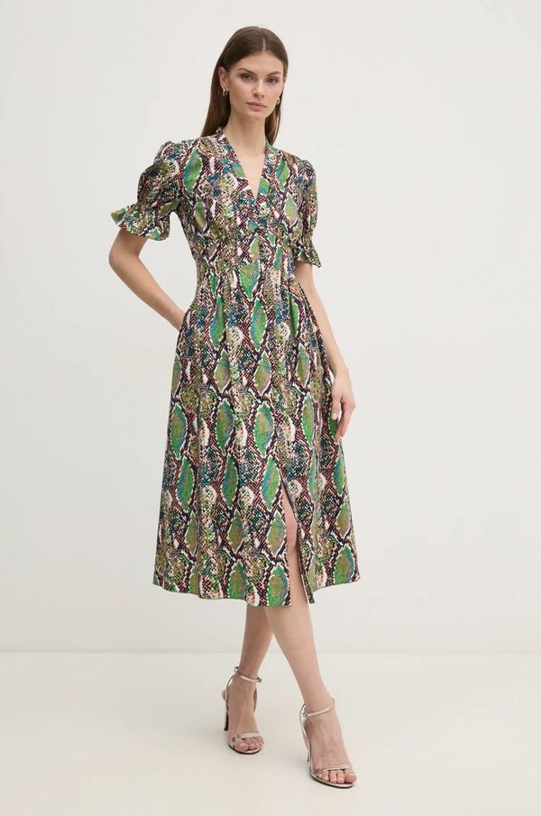 DIANE VON FURSTENBERG Obleka DIANE VON FURSTENBERG črna barva, DVFDS4S002