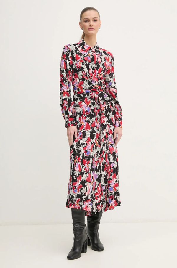 DIANE VON FURSTENBERG Obleka DIANE VON FURSTENBERG črna barva, DVFDW4S015