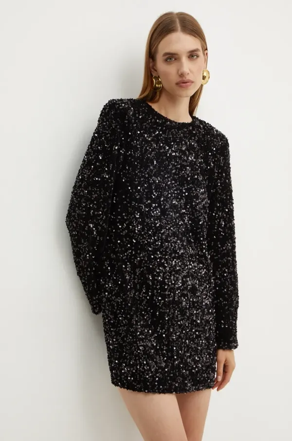 Elisabetta Franchi Obleka Elisabetta Franchi črna barva, AB70347E2