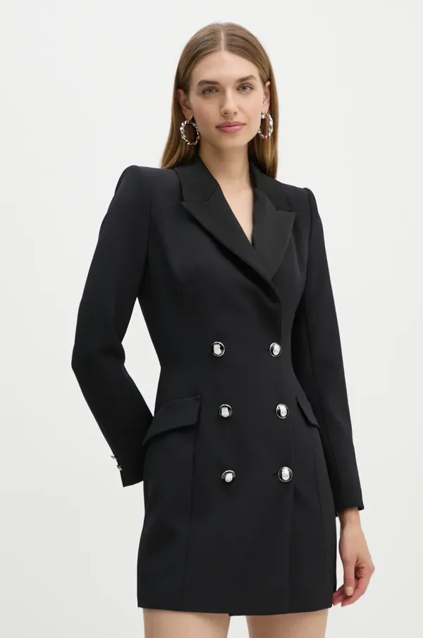 Elisabetta Franchi Obleka Elisabetta Franchi črna barva, AB74147E2