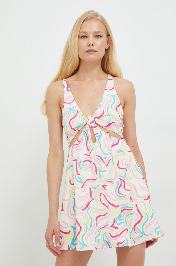 For Love & Lemons Obleka For Love & Lemons bela barva