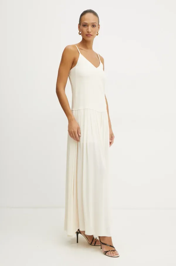 Forte Forte Obleka Forte Forte bež barva, 13560.my dress