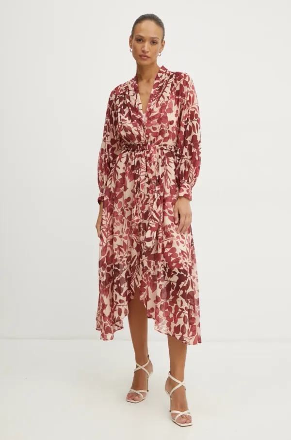 Forte Forte Obleka Forte Forte bordo barva, 13631.my dress