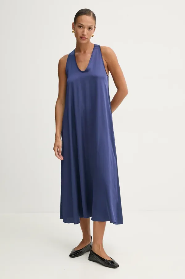 Fracomina Obleka Fracomina mornarsko modra barva, FS25SD3005W64101