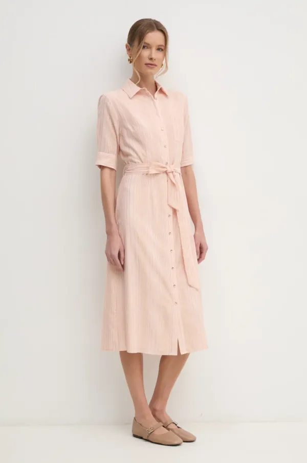 Fracomina Obleka Fracomina roza barva, FS25SD2003W78601