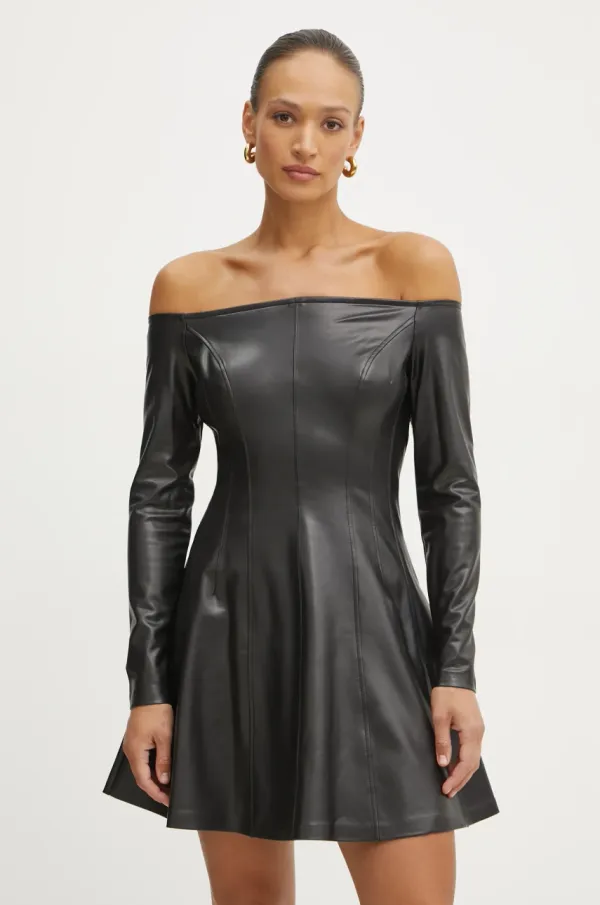 Guess Obleka Guess CHRISSY črna barva, W5RK43 K8S30