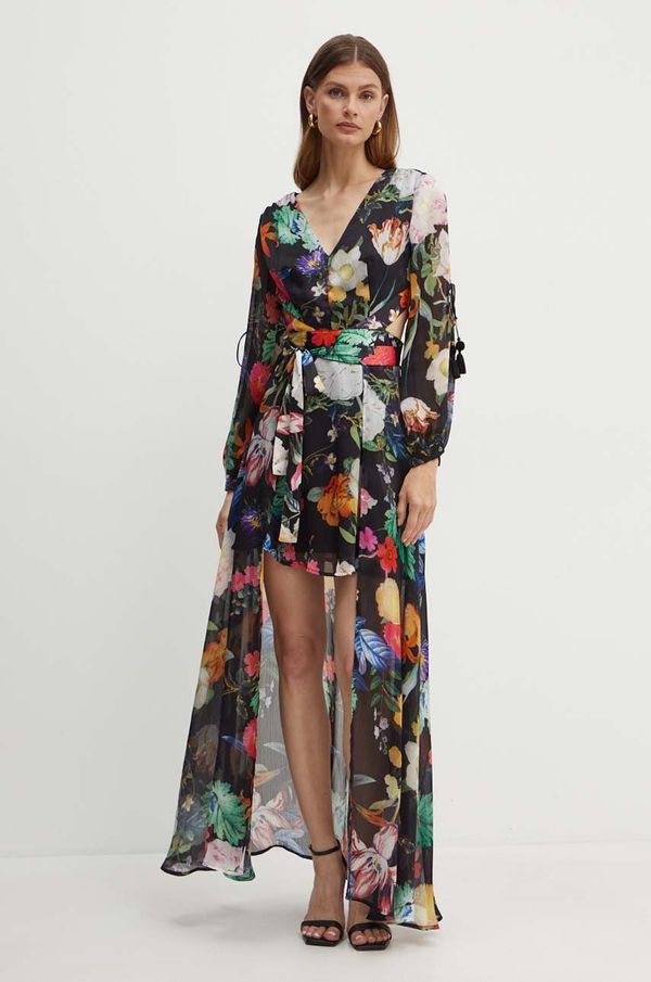 Guess Obleka Guess črna barva