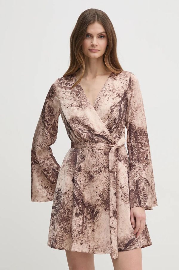 Guess Obleka Guess NEW LAILA bež barva, W5RK92 WF1T2