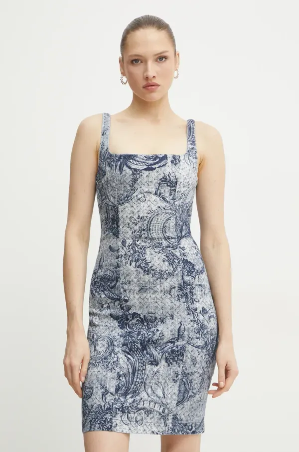 Guess Obleka Guess REXA mornarsko modra barva, W5RK89 D5LH1