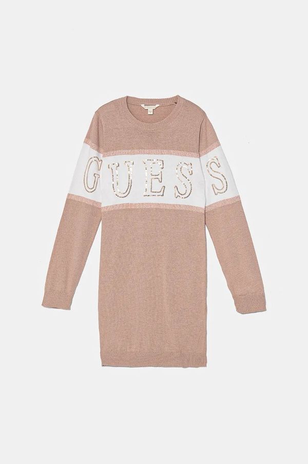 Guess Obleka Guess roza barva, J4BK00 Z3IF0