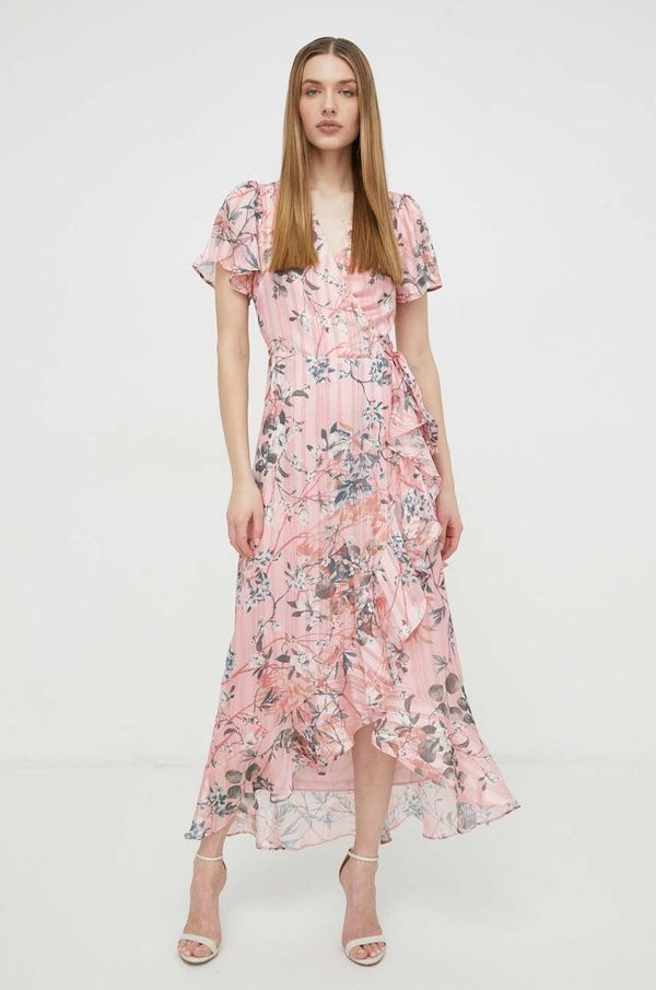 Guess Obleka Guess roza barva