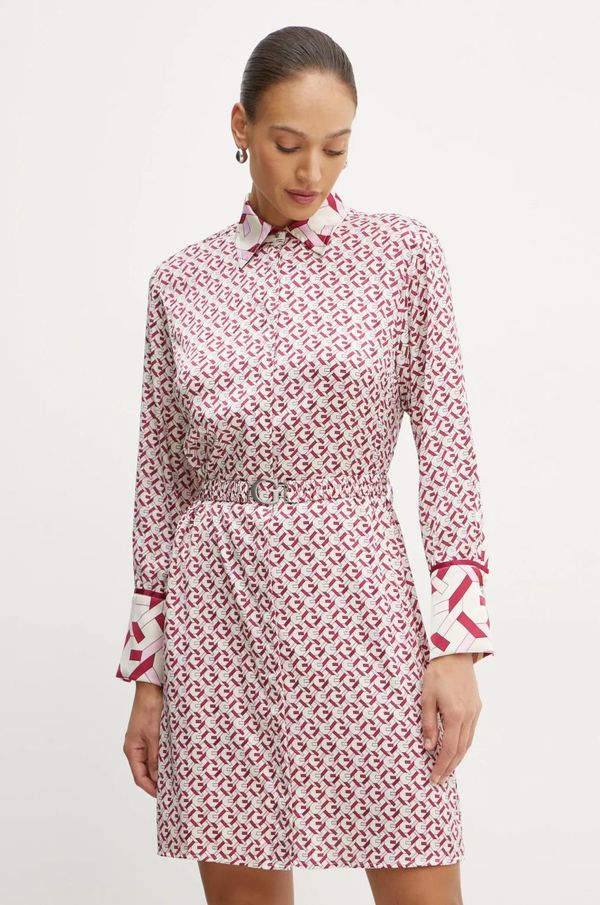 Guess Obleka Guess VERONICA bež barva, W5RK40 WF1T2