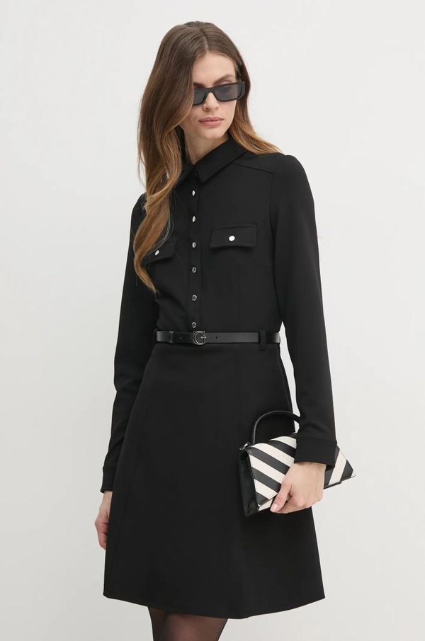 Guess Obleka Guess ZAMA črna barva, W5RK93 KCBO2