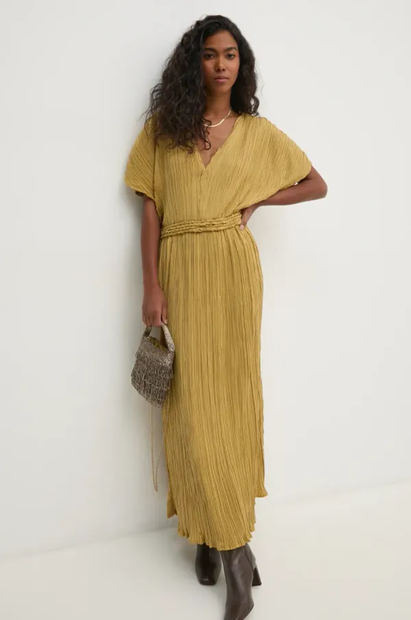 Hoss Intropia Obleka Hoss Intropia rumena barva, 8228035