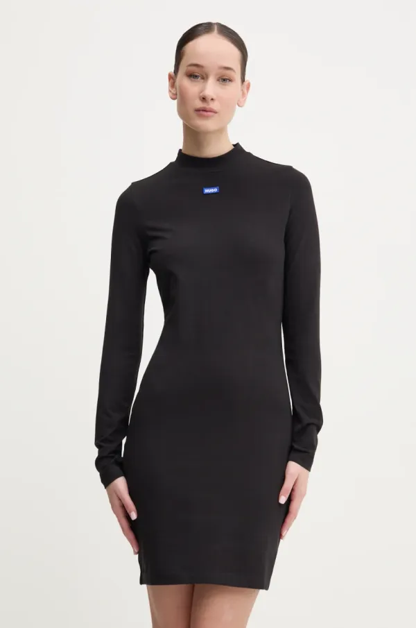 Hugo Blue Obleka Hugo Blue črna barva, 50531138