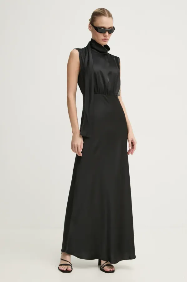 HUGO Obleka HUGO črna barva, 50534559