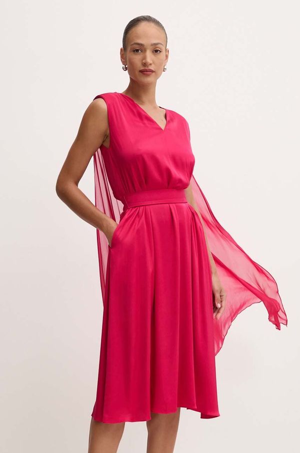 Karl Lagerfeld Obleka Karl Lagerfeld roza barva, 245W1300