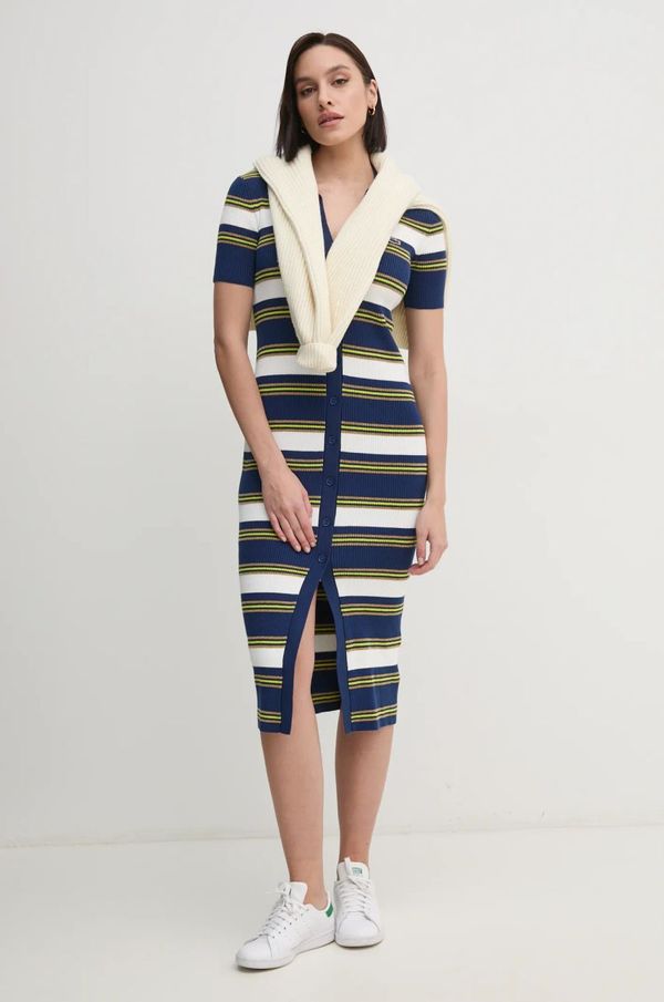 Lacoste Obleka Lacoste mornarsko modra barva, EF2554