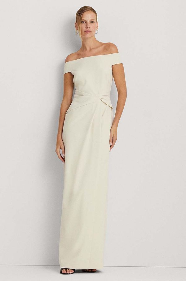 Lauren Ralph Lauren Obleka Lauren Ralph Lauren bež barva