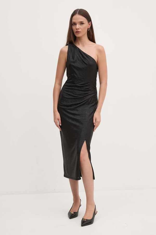 Lauren Ralph Lauren Obleka Lauren Ralph Lauren črna barva, 253940168