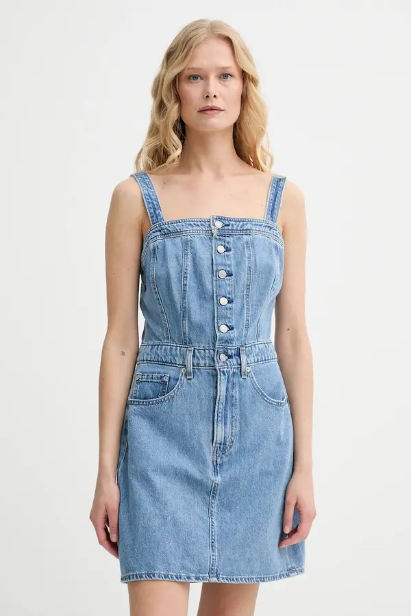 Levi's Obleka Levi's ICONIC BUTTON THRU DRESS