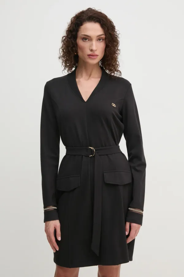 Liu Jo Obleka Liu Jo črna barva, TA5017 JS182