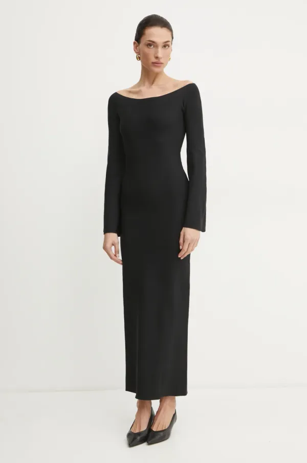 Liviana Conti Obleka Liviana Conti črna barva, F5SG37