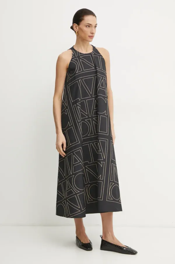 Liviana Conti Obleka Liviana Conti črna barva, F5SK83