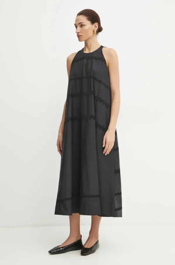 Liviana Conti Obleka Liviana Conti črna barva, F5SK96